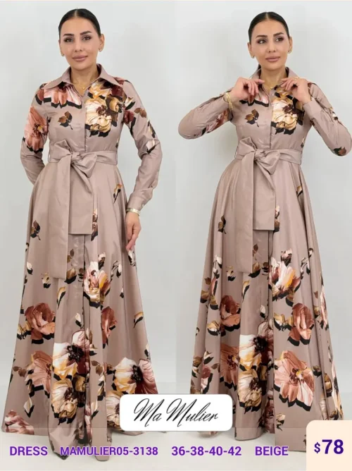Платье MY RAANG (Beige, модель MAMULIER05-3138) оптом