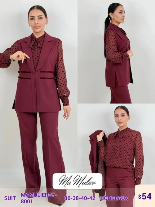 Костюмы и комплекты MY RAANG (Burgundy, модель MAMULIERO7) оптом