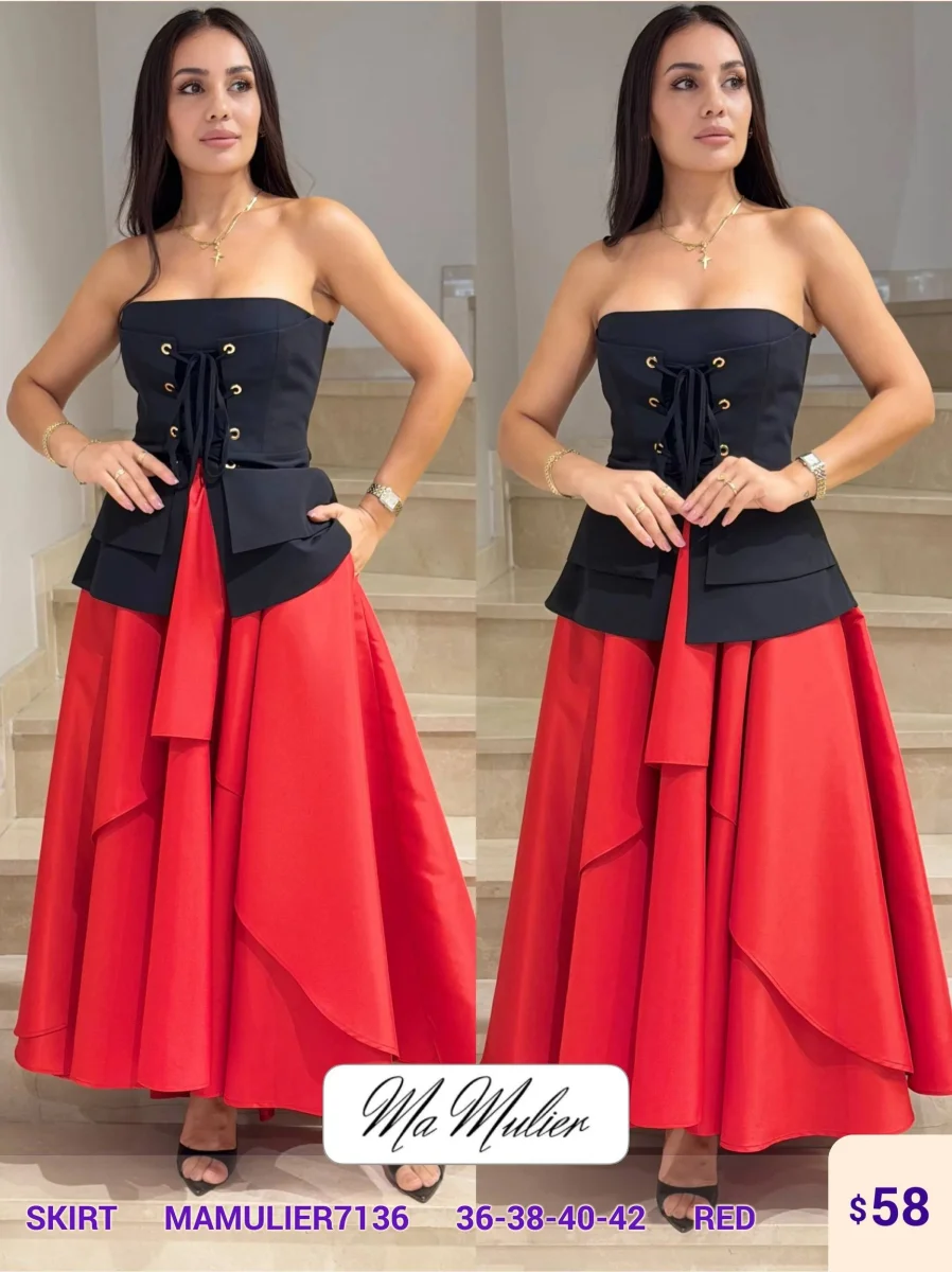 Юбка MY RAANG (Red, модель MAMULIER7136) оптом