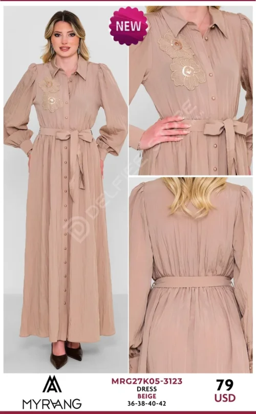 Платье MY RAANG (Beige, модель MRG27K05-3123) оптом