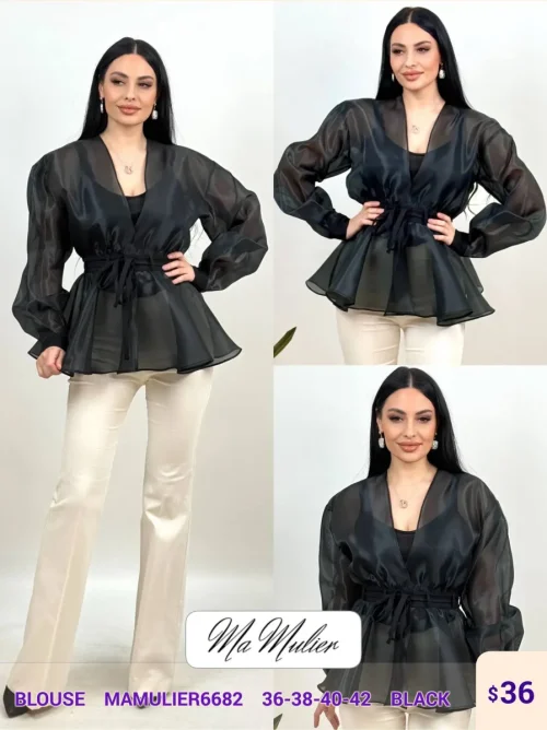 Блузка MY RAANG (Black, модель MAMULIER6682) оптом