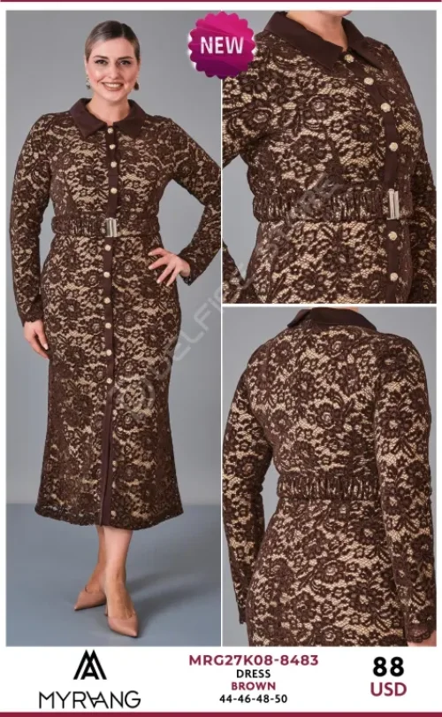 Платье MY RAANG (Brown, модель MRG27K08-8483) оптом
