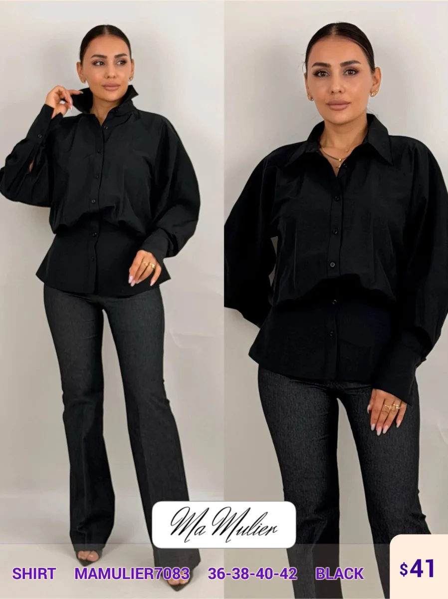 Рубашка MY RAANG (Black, модель MAMULIER7083) оптом