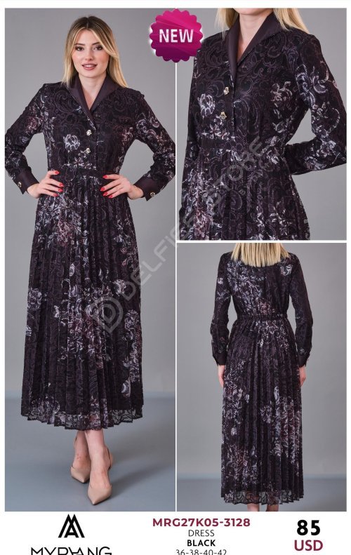 Платье MY RAANG (Черный, модель MRG27K05-3128) оптом