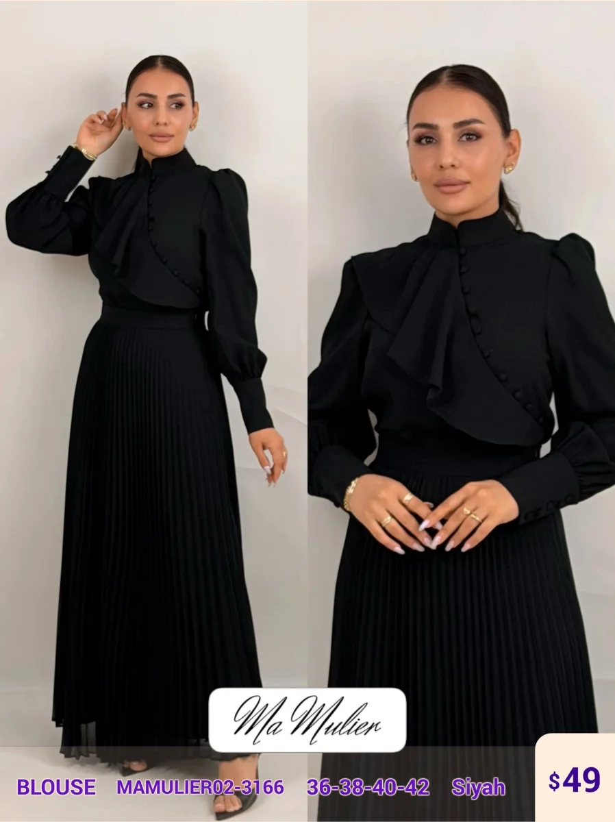 Блузка MY RAANG (Black, модель MAMULIER02-3166) оптом