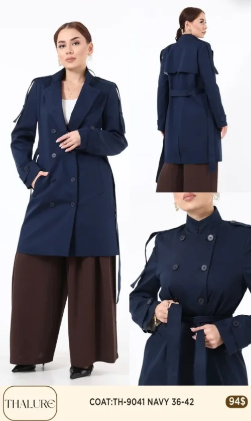 Пальто My8 Design (Navy, модель TH-9041) оптом