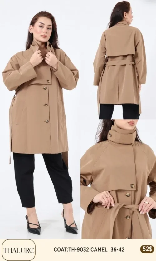 Пальто My8 Design (Camel, модель TH-9032) оптом