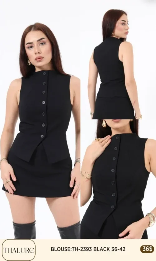 Блузка My8 Design (Black, модель TH-2393) оптом