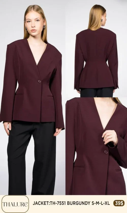 Жакет My8 Design (Burgundy, модель TH-7551) оптом