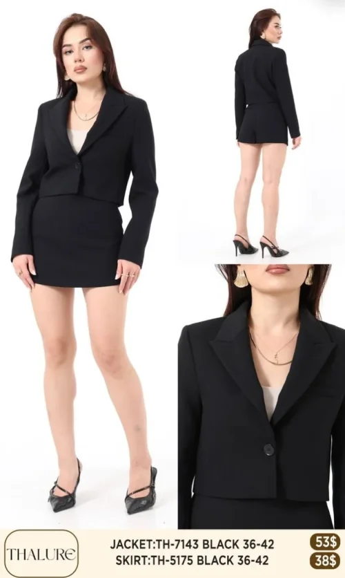 Жакет My8 Design (Black, модель TH-7143) оптом