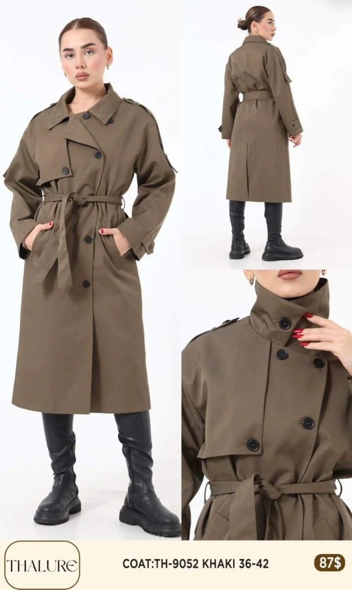 Пальто My8 Design (Olive, модель TH-9052) оптом