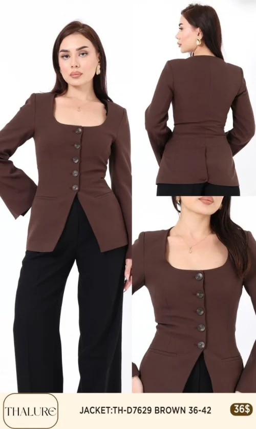 Жакет My8 Design (Brown, модель TH-D7629) оптом