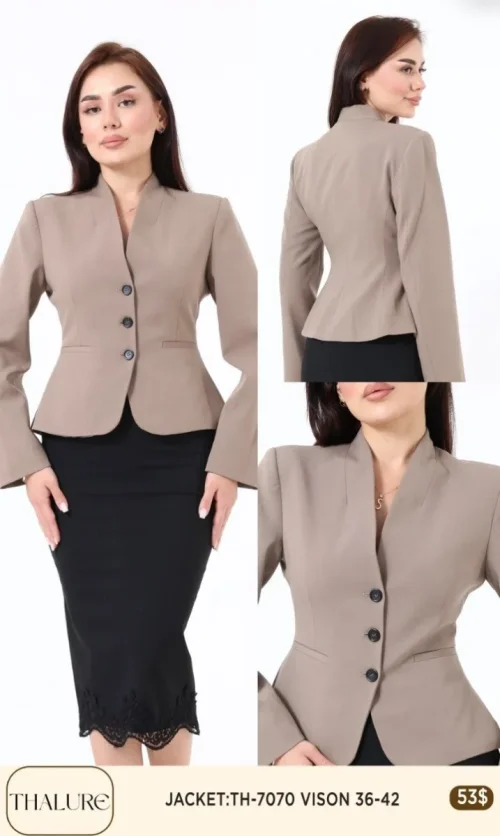 Жакет My8 Design (Beige, модель TH-7070) оптом