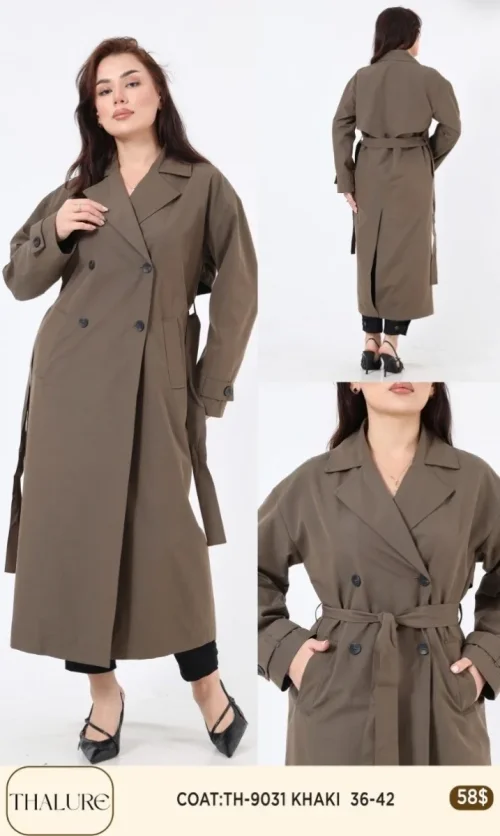 Пальто My8 Design (Olive, модель TH-9031) оптом