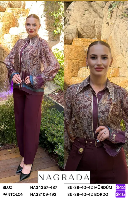 Блузка NAGRADA (Purple, модель NAG4357-487) оптом