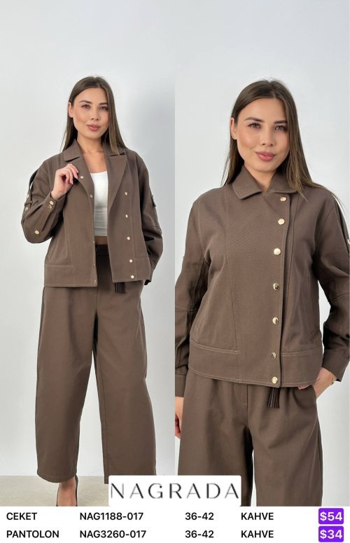Брюки NAGRADA (Коричневый, модель NAG3260-017) оптом