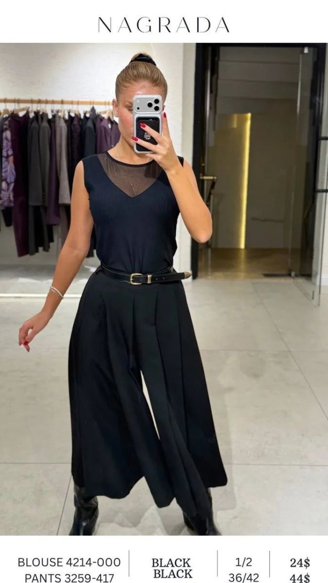 Блузка NAGRADA (Black, модель 4214-000) оптом