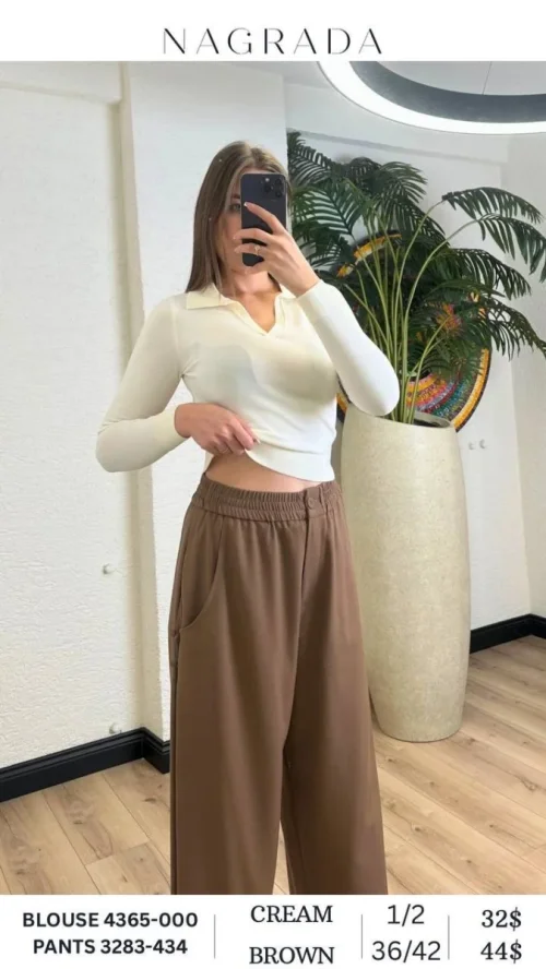 Брюки NAGRADA (Brown, модель 3283-434) оптом