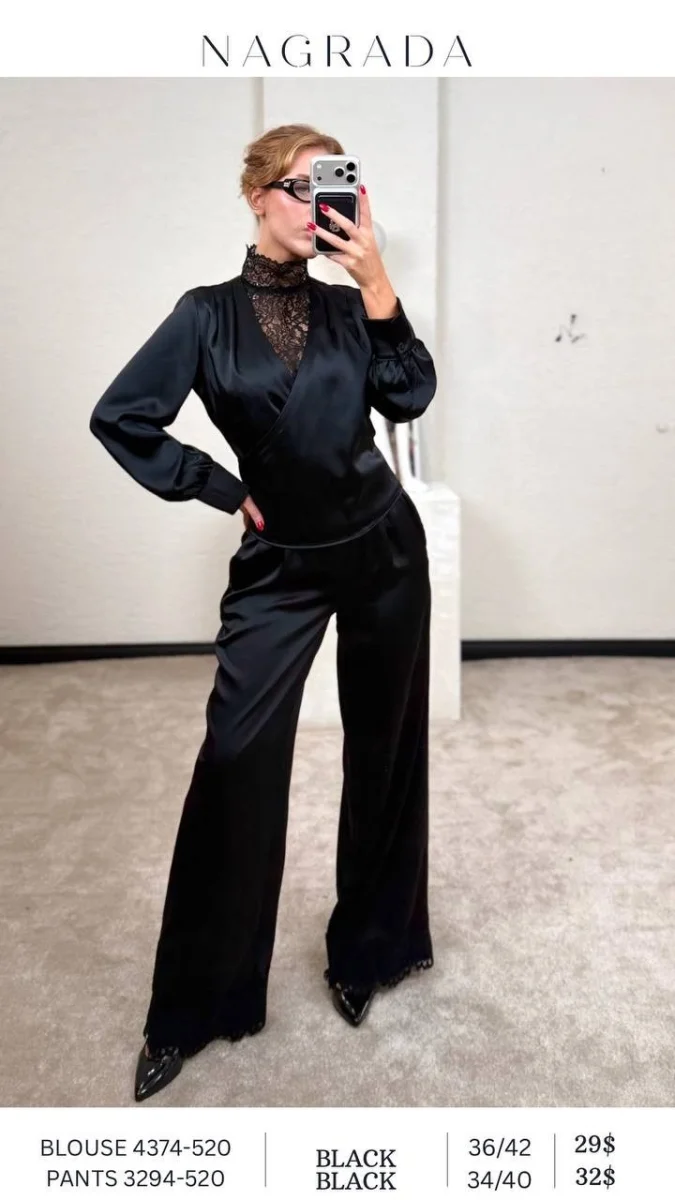 Блузка NAGRADA (Black, модель 4374-520) оптом