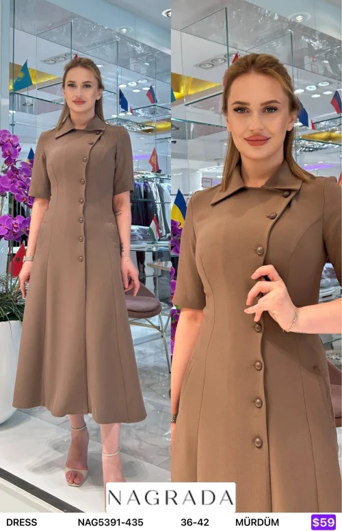 Платье NAGRADA (Фиолетовый, модель NAG5391-435) оптом