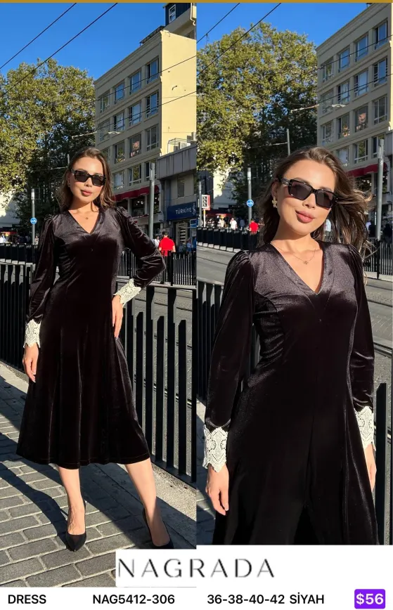 Платье NAGRADA (Black, модель NAG5412-306) оптом
