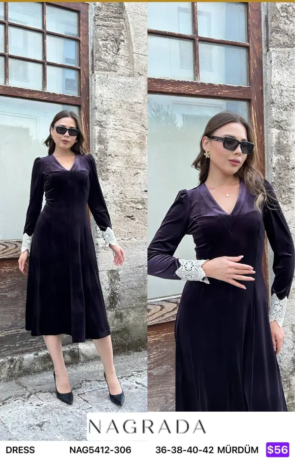 Платье NAGRADA (Purple, модель NAG5412-306) оптом