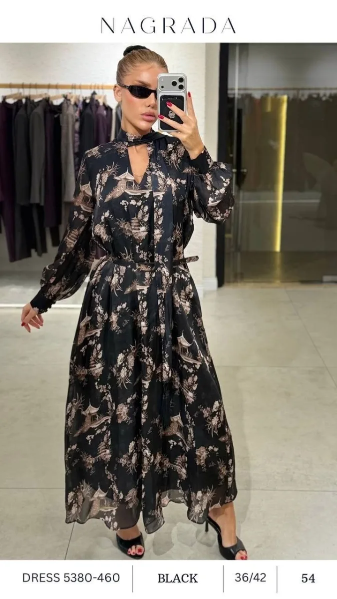 Платье NAGRADA (Black, модель 5380-460) оптом