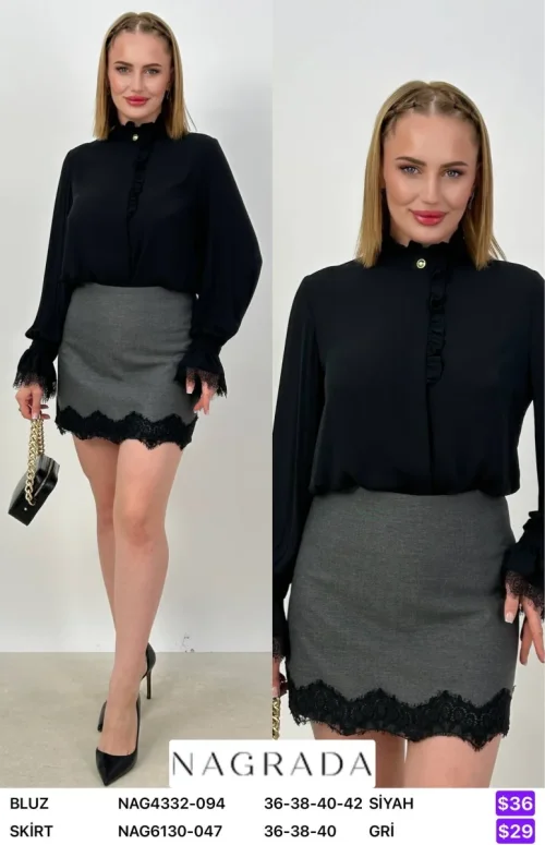 Юбка NAGRADA (Gray, модель NAG6130-047) оптом