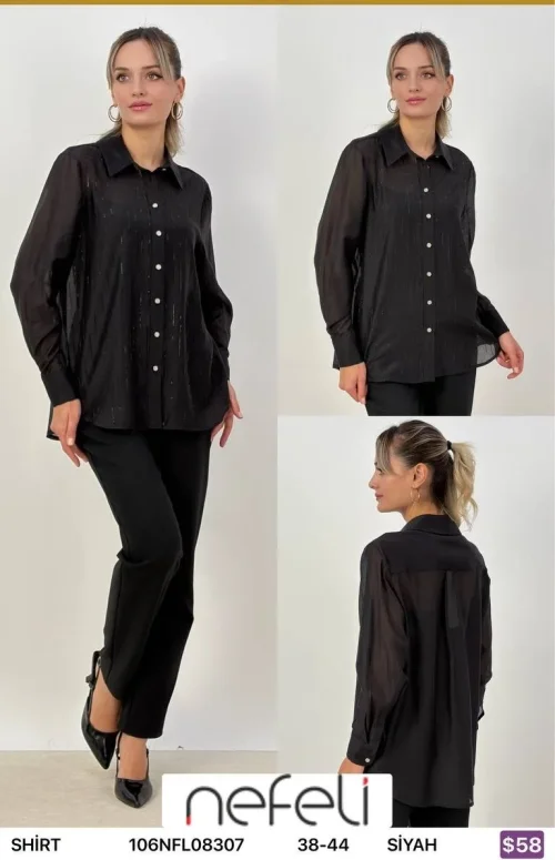 Рубашка Nefeli (Black, модель 106NFL08307) оптом