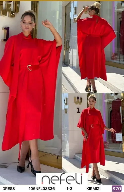 Платье Nefeli (Red, модель 106NFL03336) оптом