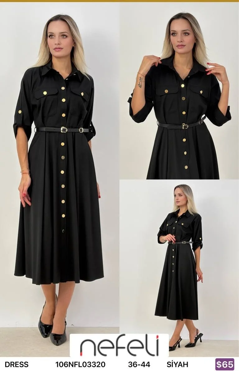 Платье Nefeli (Black, модель 106NFL03320) оптом