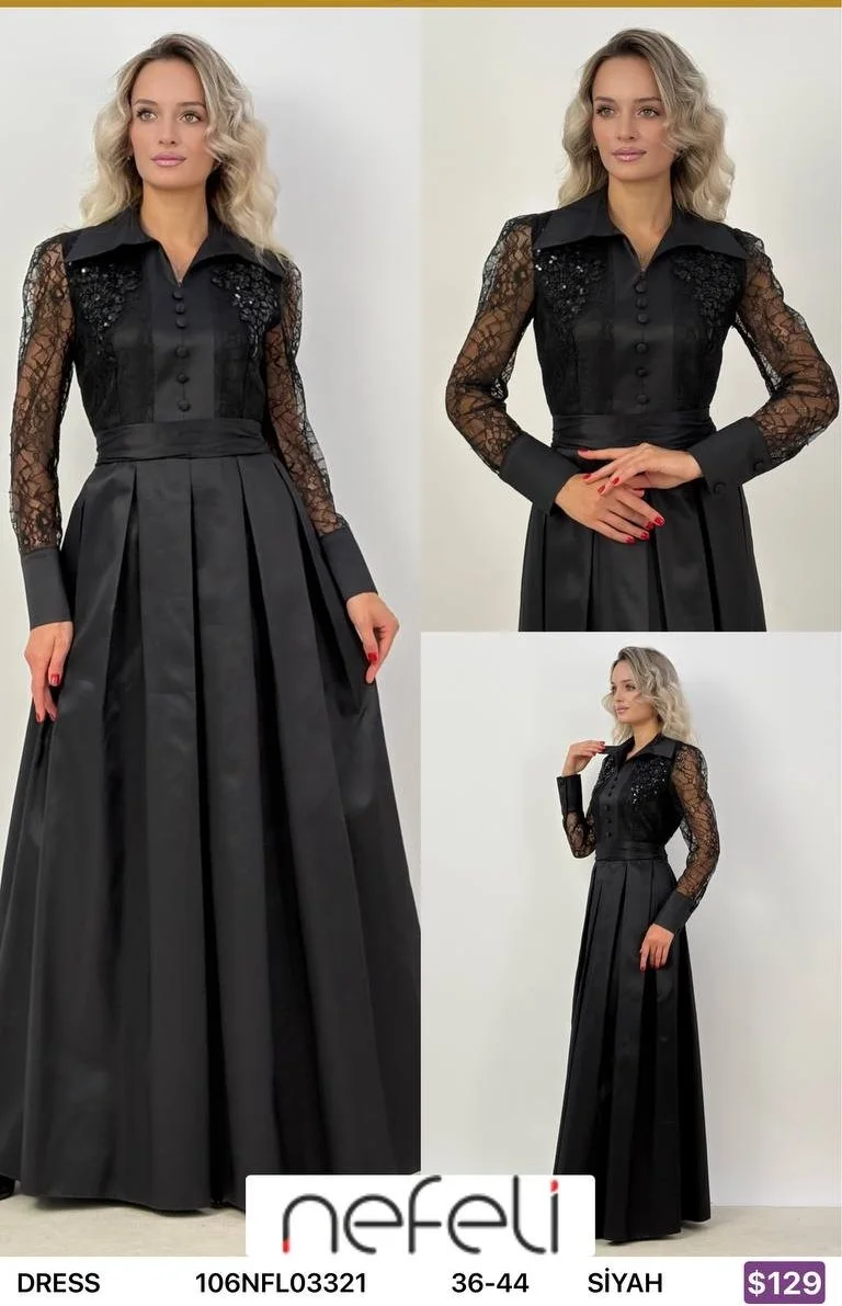 Платье Nefeli (Black, модель 106NFL03321) оптом