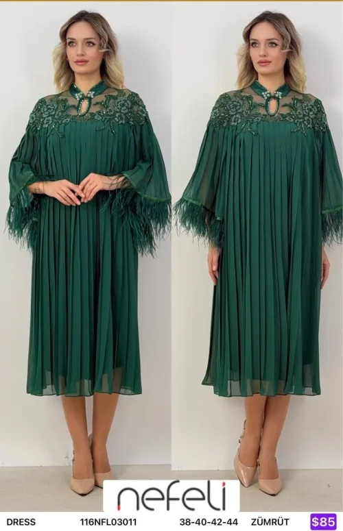 Платье Nefeli (Emerald, модель 116NFL03011) оптом