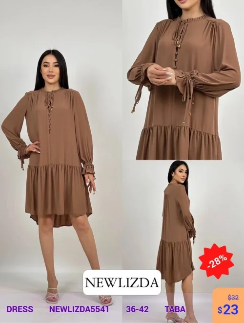 Платье Newlizda (Светло-коричневый, модель NEWLIZDA5541) оптом