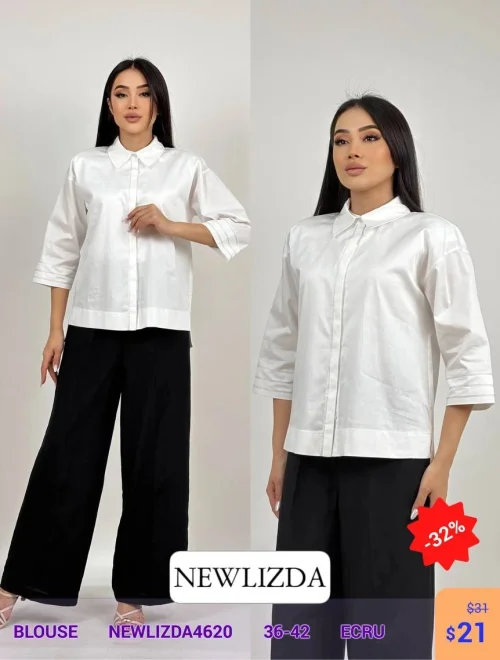 Блузка Newlizda (Белый, модель NEWLIZDA4620) оптом