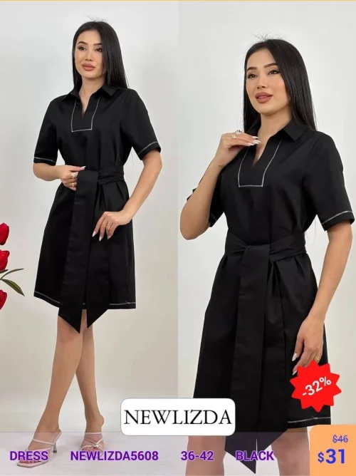 Платье Newlizda (Черный, модель NEWLIZDA5608) оптом