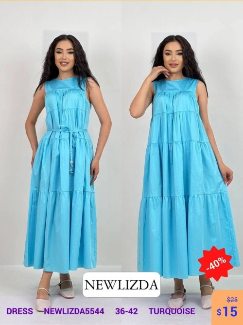 Платье Newlizda (Бирюзовый, модель NEWLIZDA5544) оптом