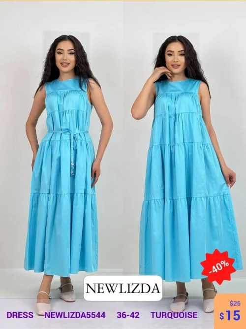 Платье Newlizda (Бирюзовый, модель NEWLIZDA5544) оптом