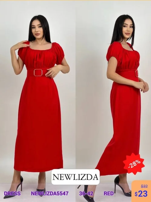 Платье Newlizda (Красный, модель NEWLIZDA5547) оптом
