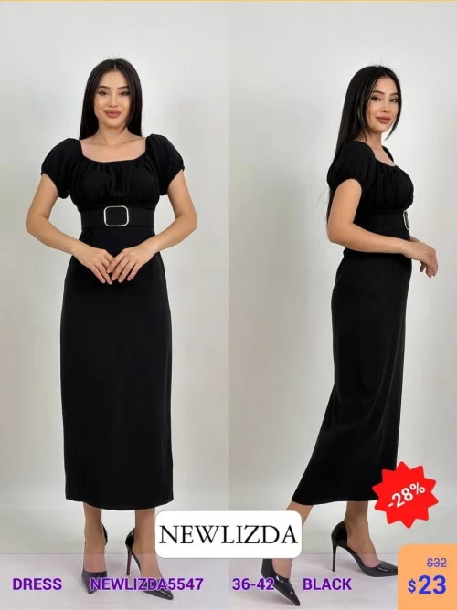 Платье Newlizda (Черный, модель NEWLIZDA5547) оптом