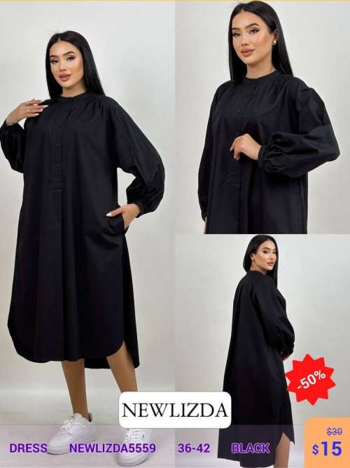 Платье Newlizda (Черный, модель NEWLIZDA5559) оптом