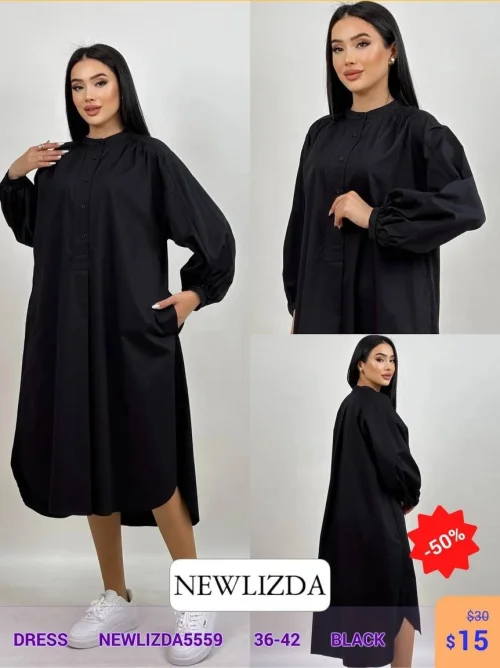 Платье Newlizda (Черный, модель NEWLIZDA5559) оптом