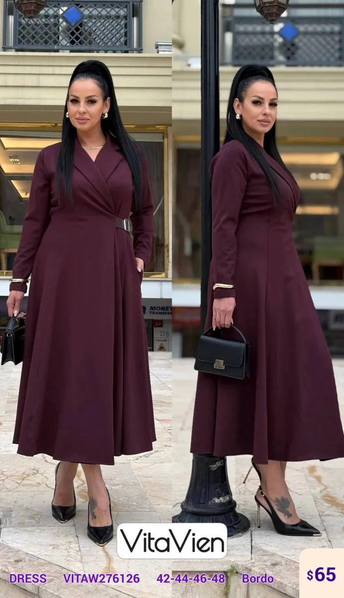 Платье Newlizda (Burgundy, модель VITAW276126) оптом