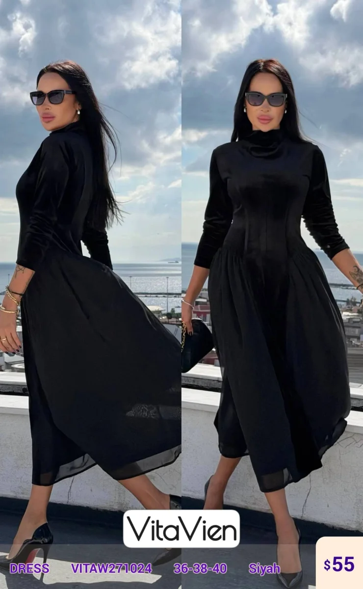 Платье Newlizda (Black, модель VITAW271024) оптом