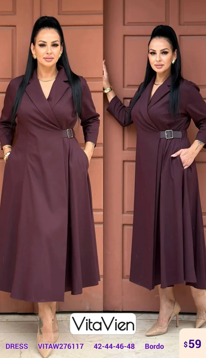 Платье Newlizda (Burgundy, модель VITAW276117) оптом