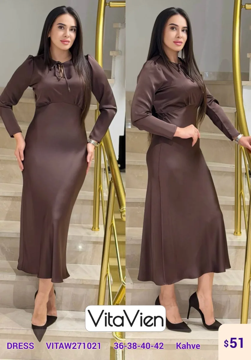 Платье Newlizda (Brown, модель VITAW271021) оптом