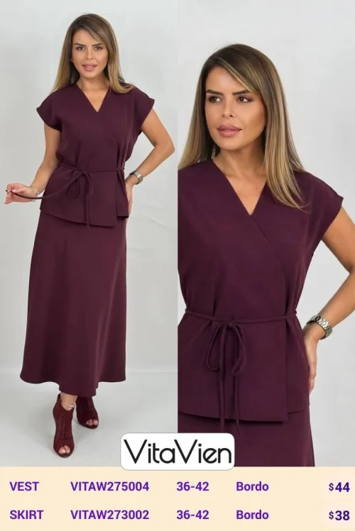 Жилет Newlizda (Burgundy, модель VITAW275004) оптом