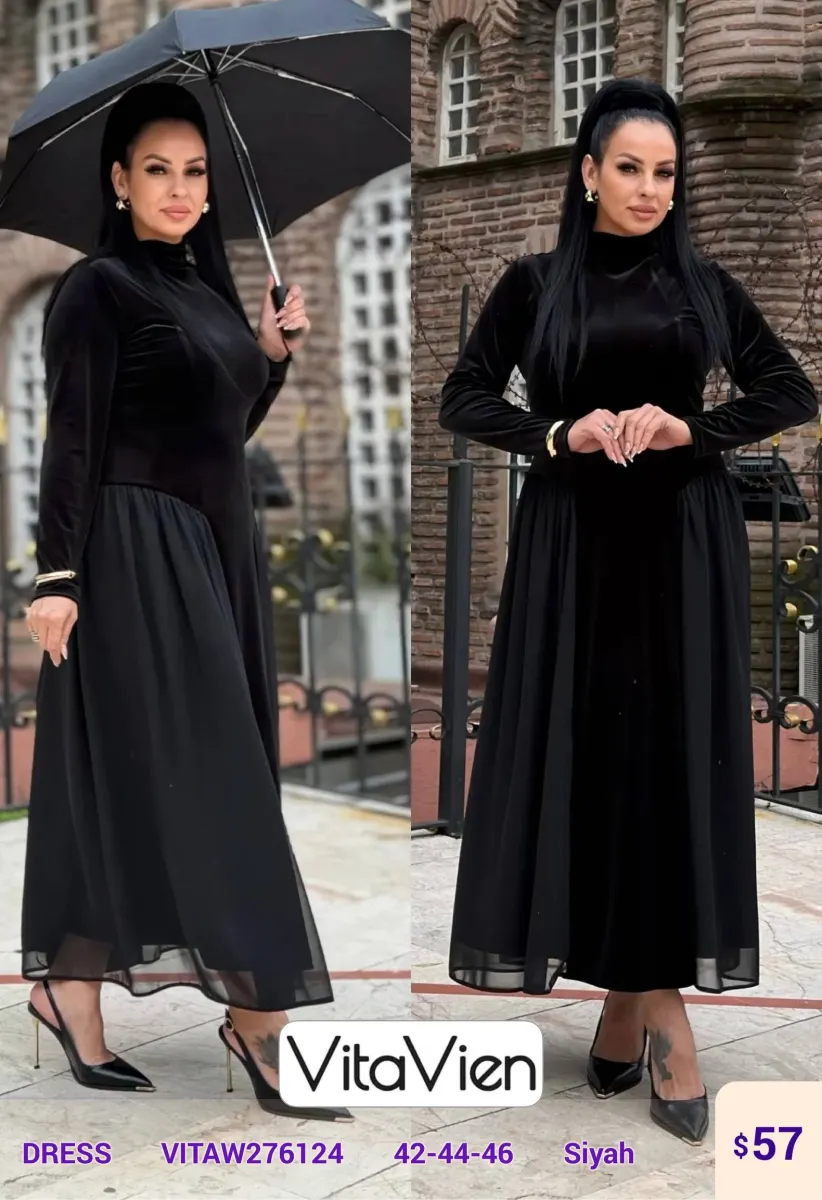 Платье Newlizda (Black, модель VITAW276124) оптом