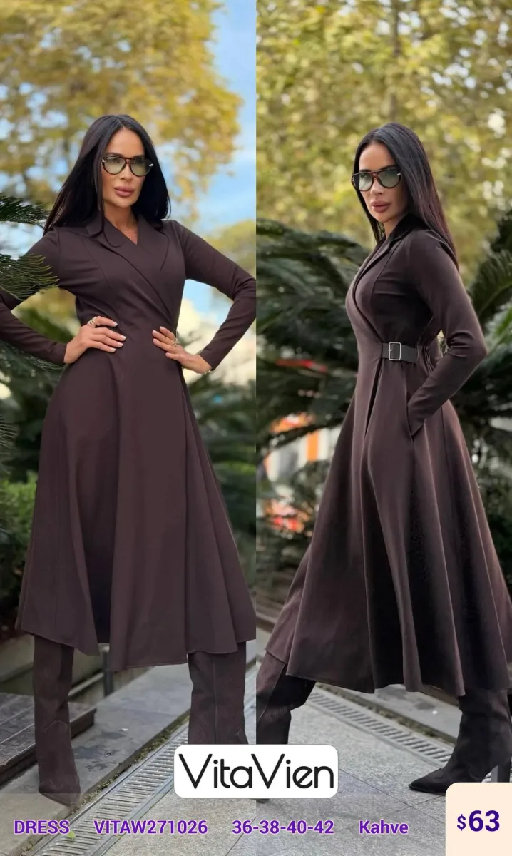 Платье Newlizda (Brown, модель VITAW271026) оптом