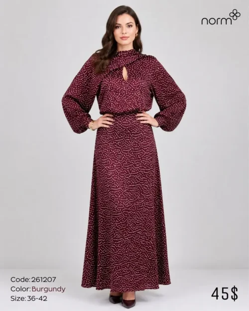 Платье NORM (Burgundy, модель 261207) оптом
